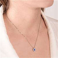 Collana Mirco Visconti Donna in Oro bianco Zaffiro 1.20 Ct Z740/B20Z - Z740/B20Z